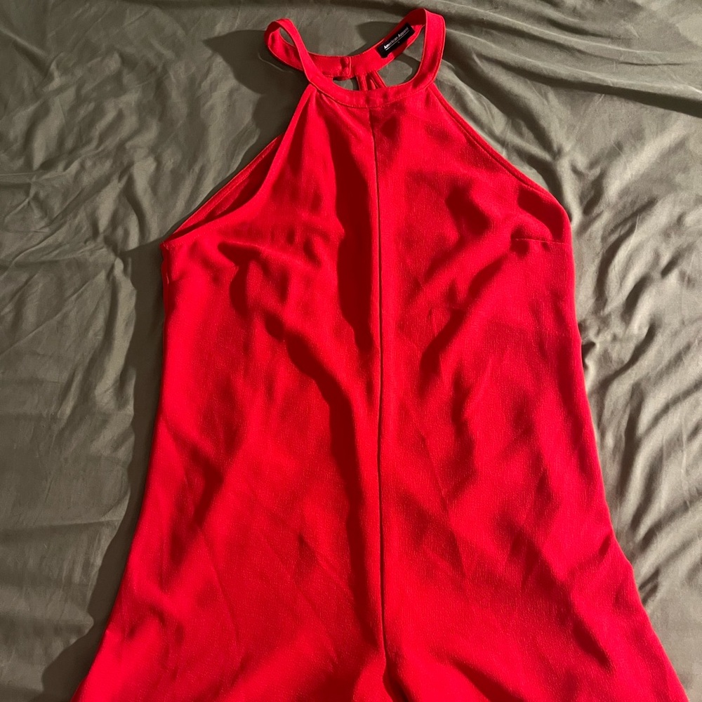 American Apparel- red romper size L